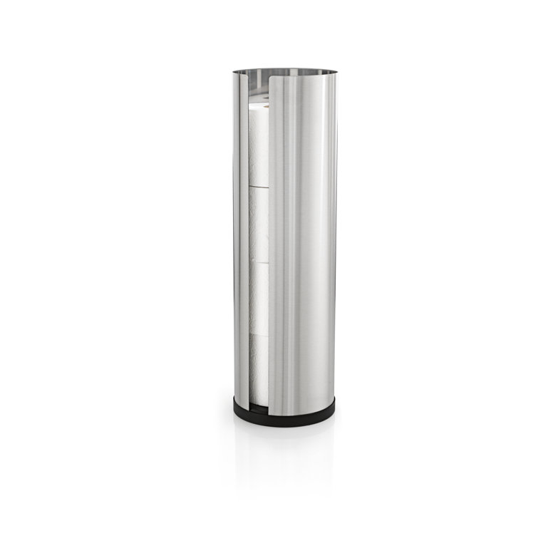 Nexio Matt Stainless Steel 4-Roll Free Standing Toilet Paper Holder