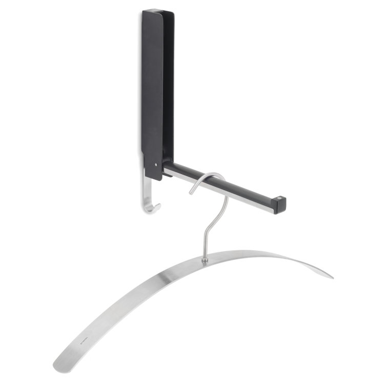 Lanca Black and Silver Flip-Down Wall Hook