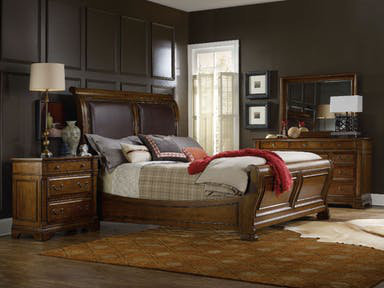 Tynecastle Medium Wood 10-Drawer Traditional Dresser with Felt-Lined Drawers