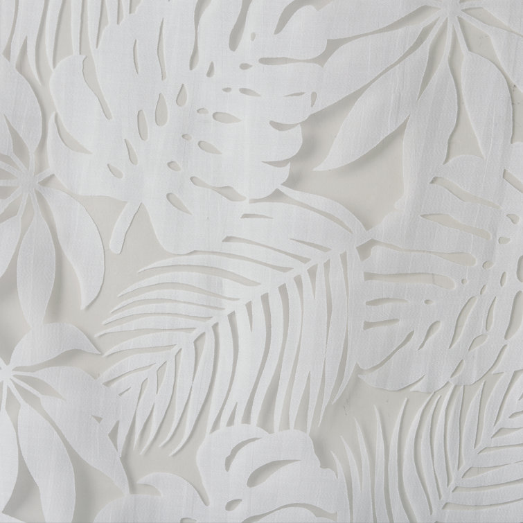Maui White Sheer Grommet Top Window Drapes