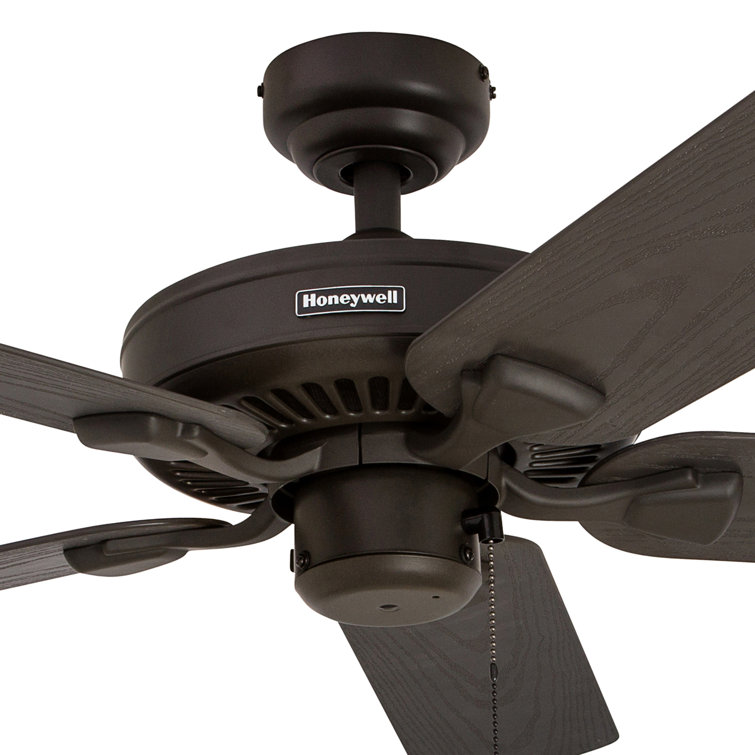 Belmar 52" Bronze Ceiling Fan with Mahogany Blades