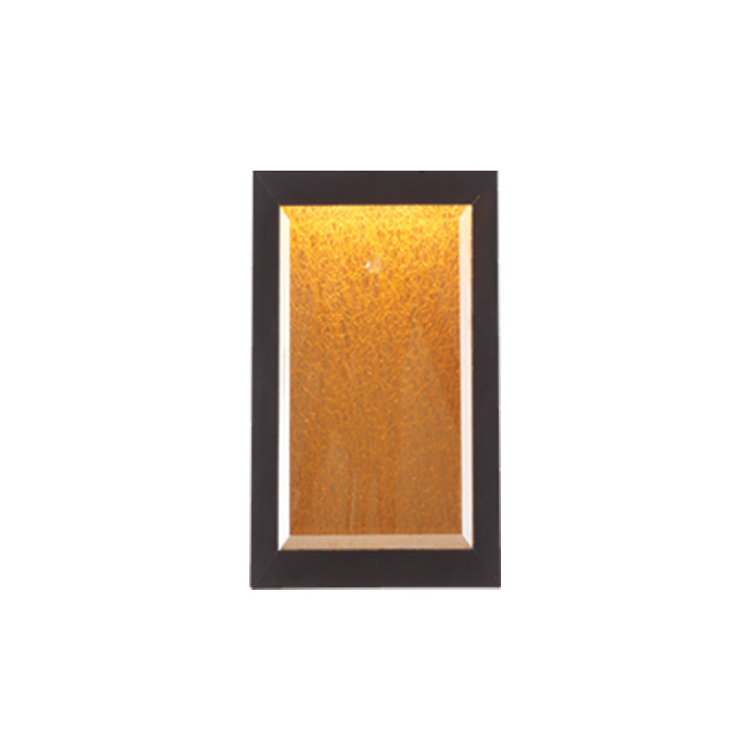 Brentwood Dark Bronze LED Glass Rectangular Pendant Light