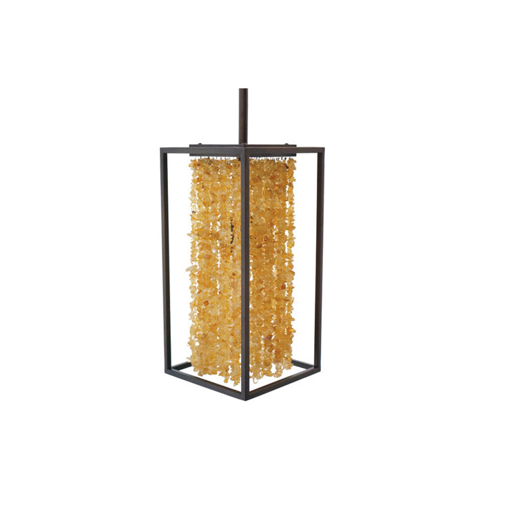 Dark Bronze Energy Star Dimmable Sconce with Crystal Beads