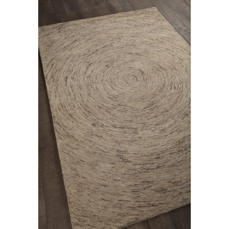 Galaxy Brown and Tan Hand-Tufted Wool Rug 5' x 7'