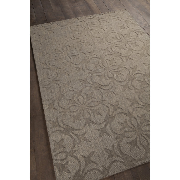 Gray Handmade Tufted Wool 5' x 7' Area Rug