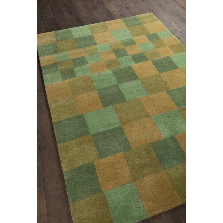 Elegant Hand-Tufted Wool Rectangular Rug, 8' x 10'