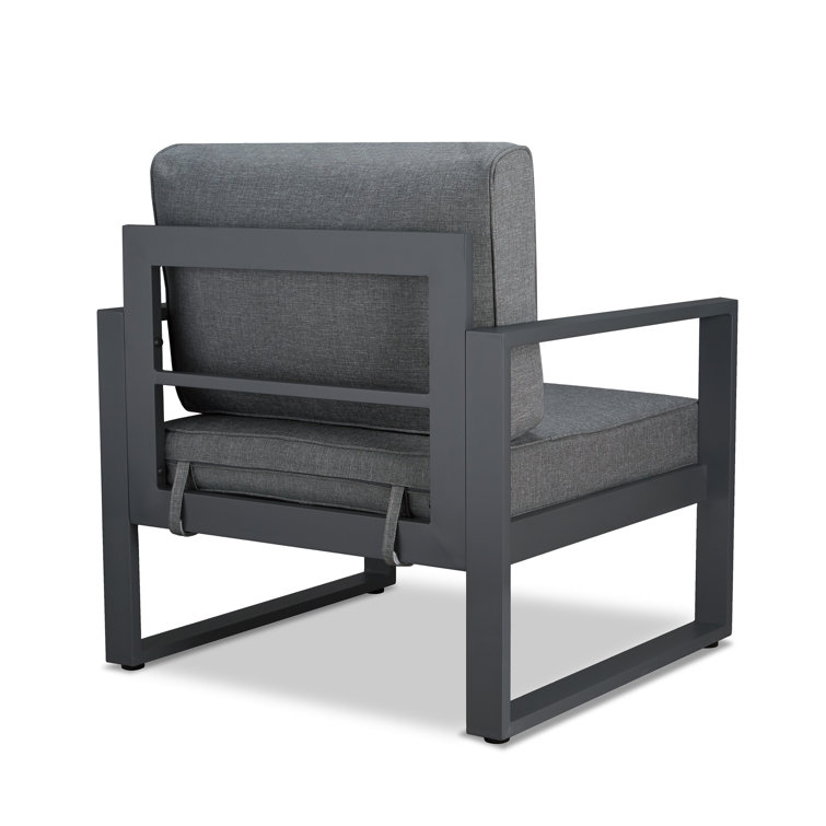 Baltic Gray Aluminum Outdoor Patio Chair Set