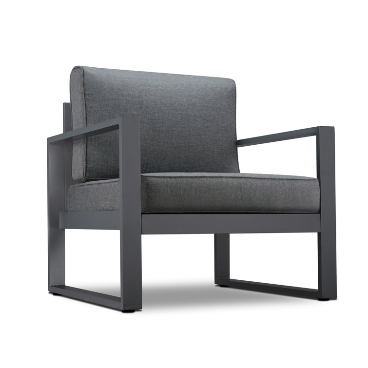 Baltic Gray Aluminum Outdoor Patio Chair Set