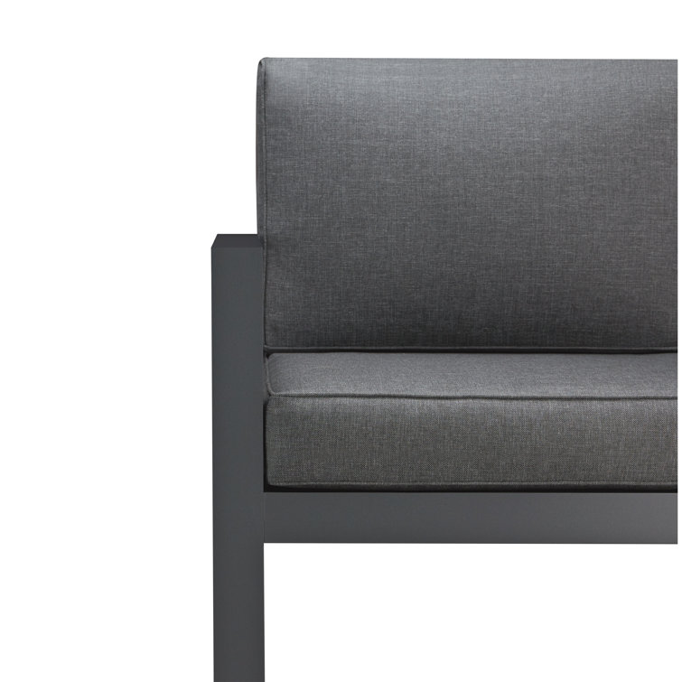 Baltic Gray Aluminum Outdoor Patio Chair Set