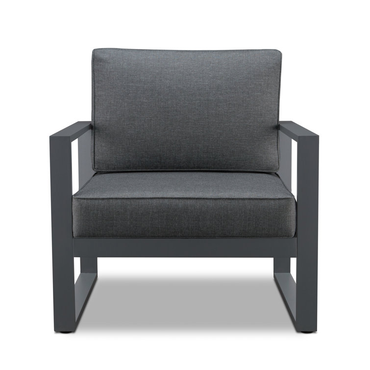 Baltic Gray Aluminum Outdoor Patio Chair Set