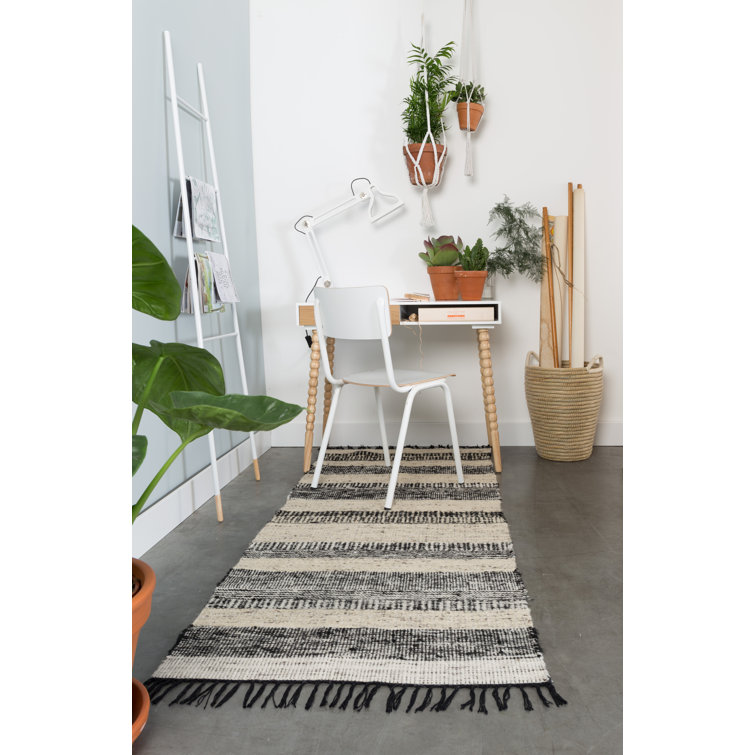 Tall White Solid Wood Magazine Rack