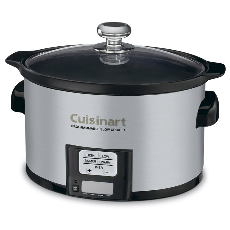 Cuisinart 3.5 Quart Silver Stainless Steel Programmable Slow Cooker