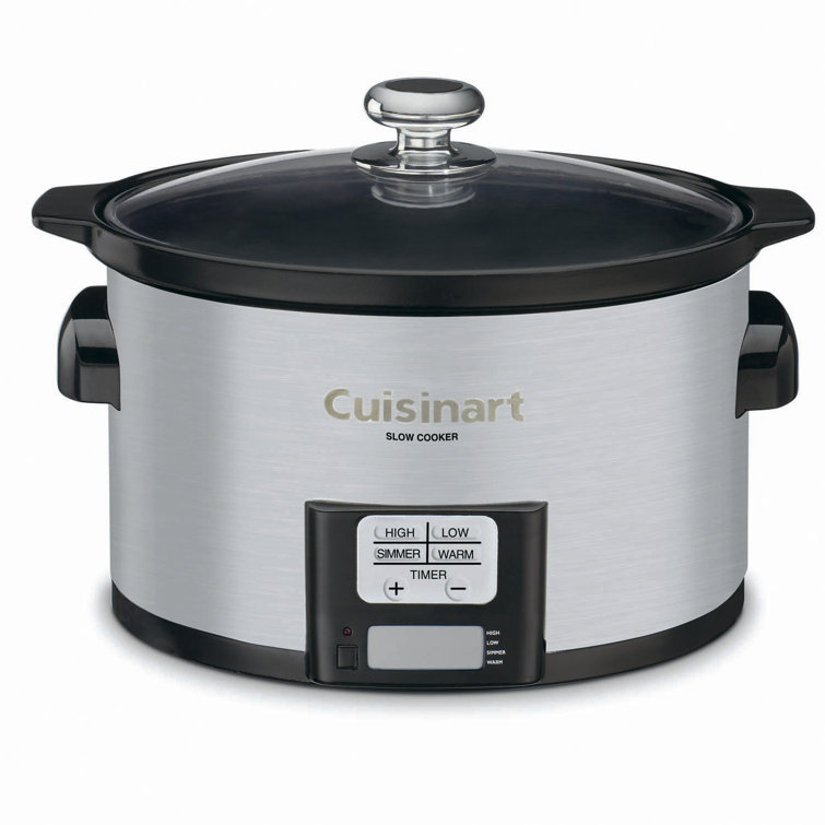 Cuisinart 3.5 Quart Silver Stainless Steel Programmable Slow Cooker