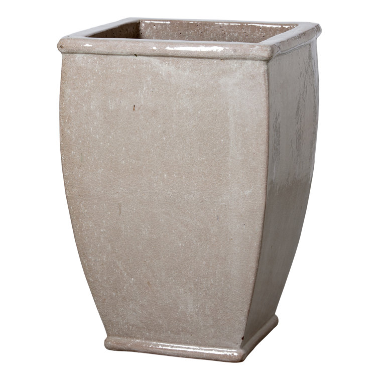 Large Blue Ceramic Pot Planter for Indoor/Outdoor Use
