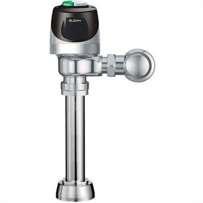 Chrome Dual-Flush Battery-Powered Sensor Flush Valve