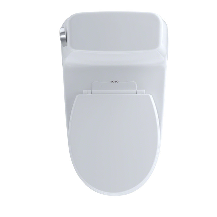 EcoMax Modern Bone Round One-Piece Toilet with SoftClose Seat