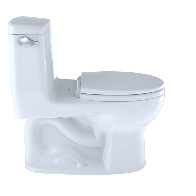 EcoMax Modern Bone Round One-Piece Toilet with SoftClose Seat