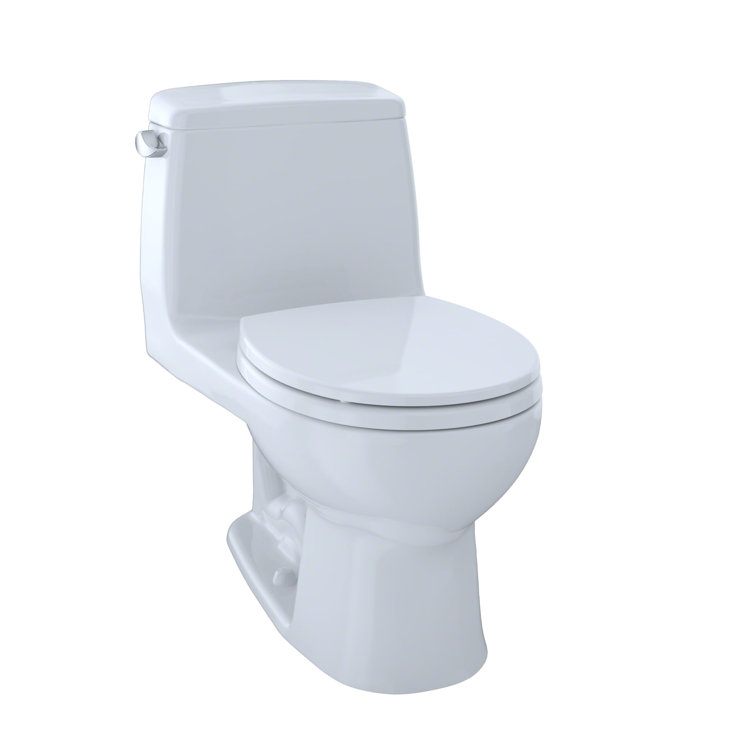 EcoMax Modern Bone Round One-Piece Toilet with SoftClose Seat