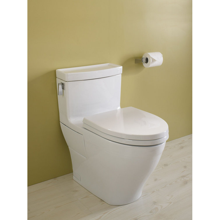 Bone Vitreous China Elongated One-Piece Toilet with Washlet Combo