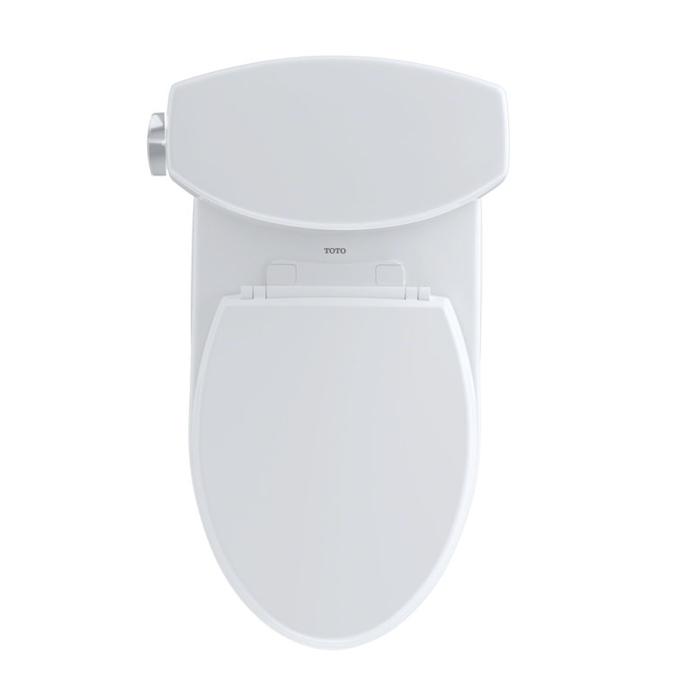 White Elongated Two-Piece High Efficiency Toilet