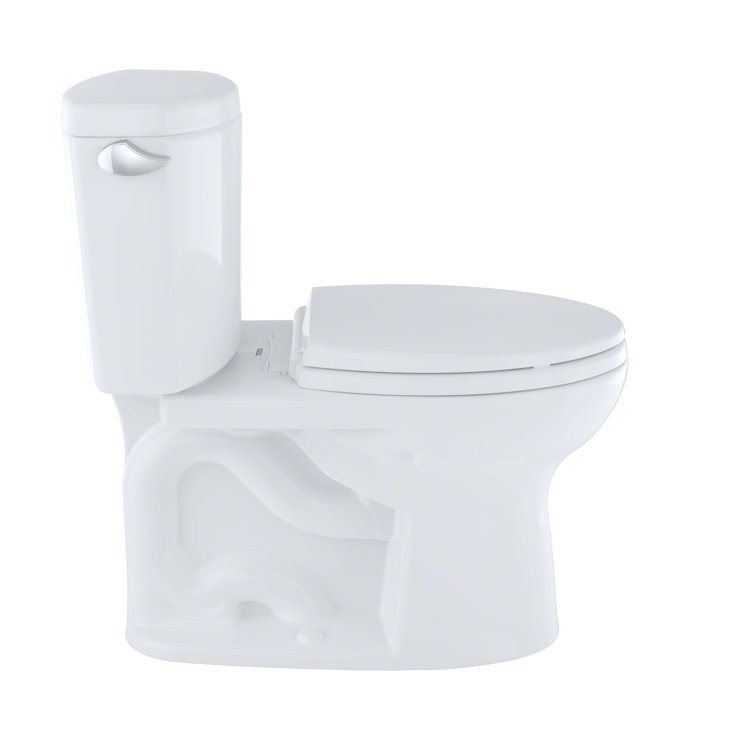 White Elongated Two-Piece High Efficiency Toilet