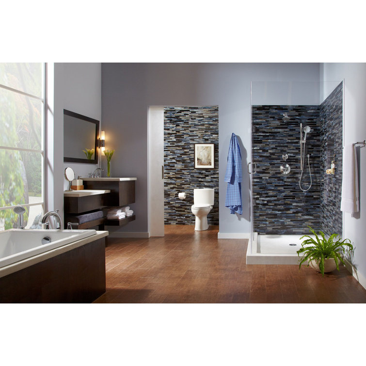 Cotton White Round Two-Piece High Efficiency Toilet