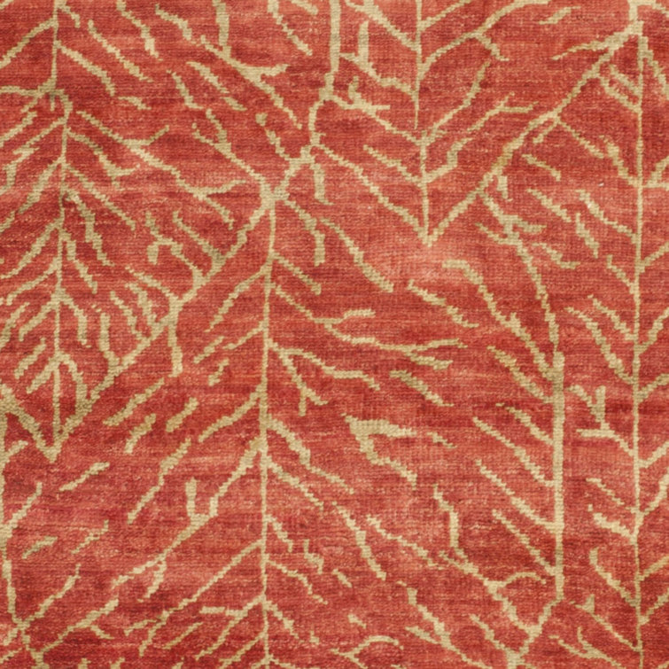 Harvest Hand-Knotted Wool 6' x 9' Floral Rug