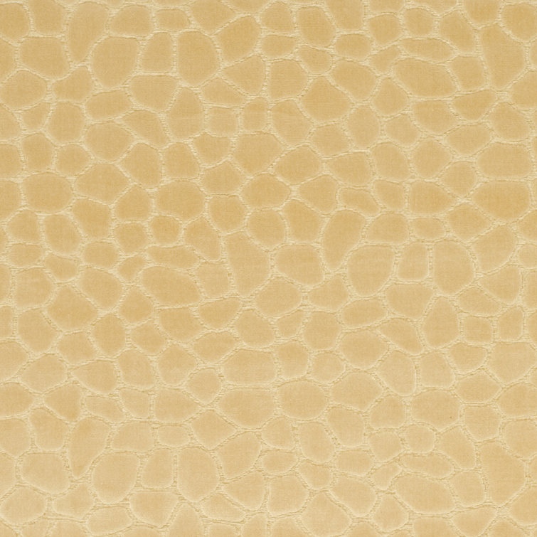 Creme Geometric Tufted Viscose Chenille Area Rug 5'3" x 7'6"