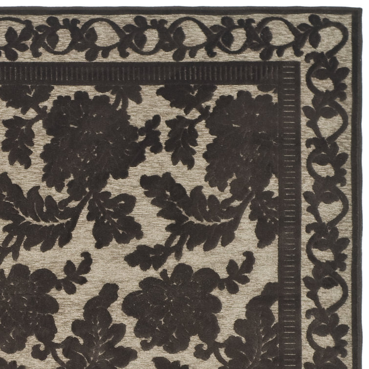 Martha Stewart Peony Floral Handmade Wool & Viscose Rug, 5'3" x 7'6"
