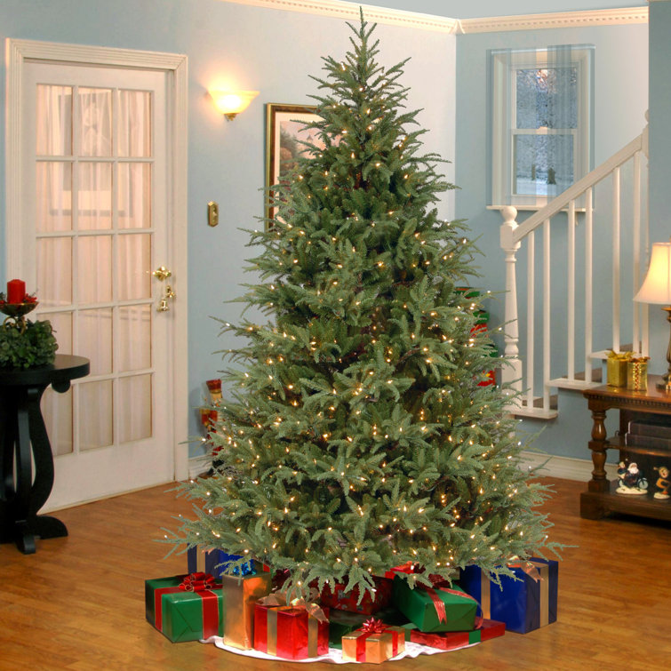 6.5' Green Fir Artificial Christmas Tree with Dual Color LED Lights