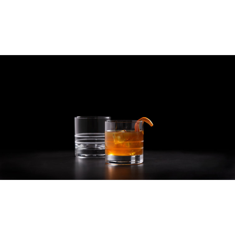 Crafthouse Clear Tritan Crystal 13.5oz Whiskey Glass Set of 4