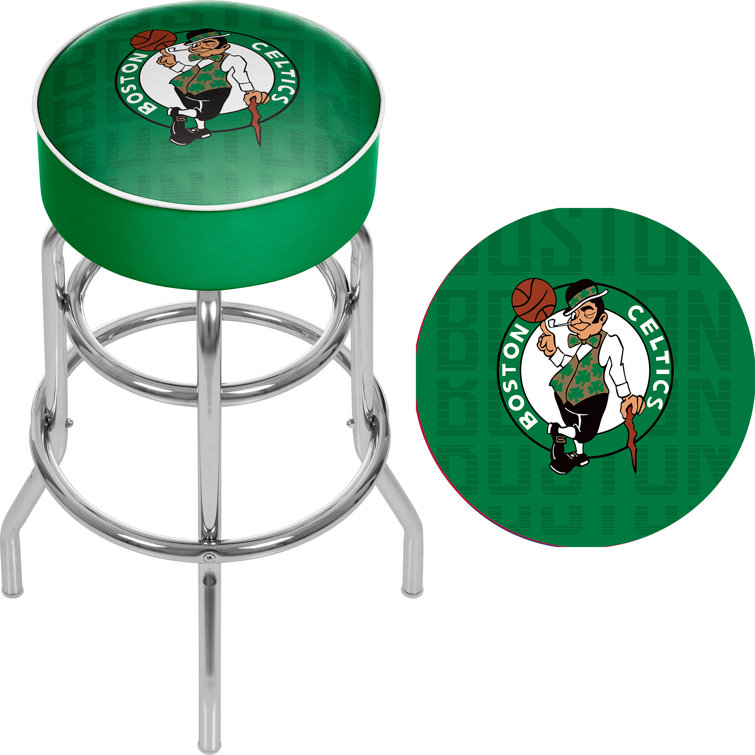 Boston Celtics Green Swivel Bar Stool with Metal Frame