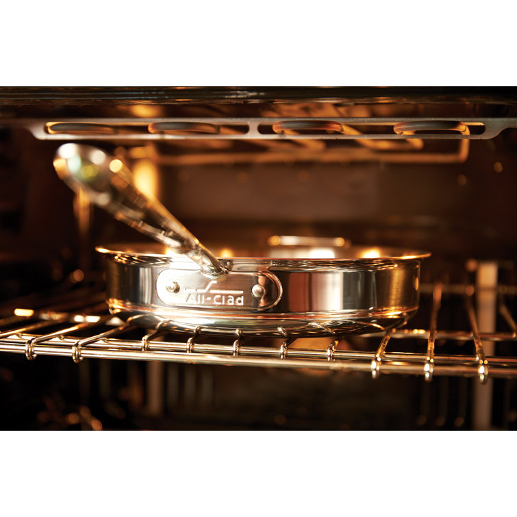 Silver Copper Core 3-Quart Nonstick Saute Pan with Lid