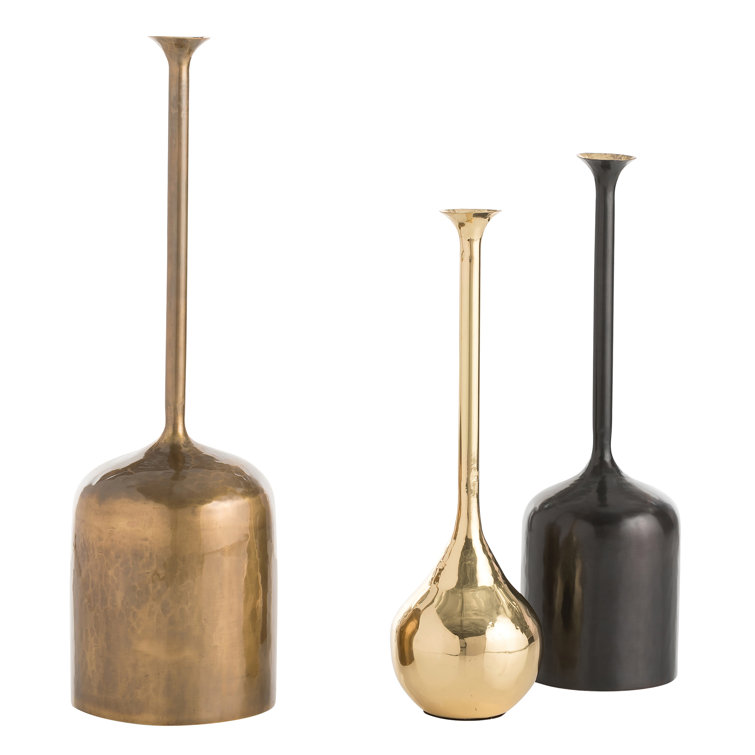 Harris Trio Brass and Bronze Decorative Vessels