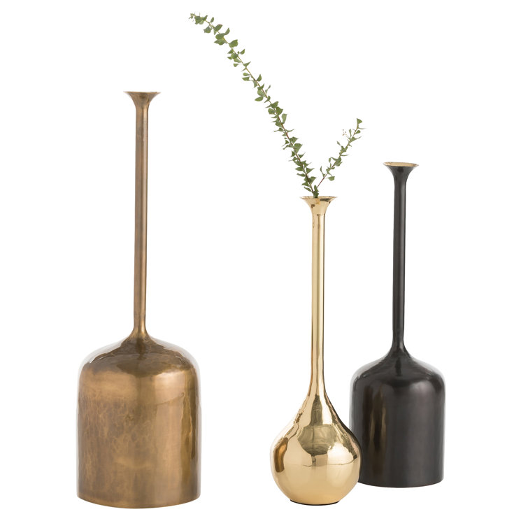 Harris Trio Brass and Bronze Decorative Vessels