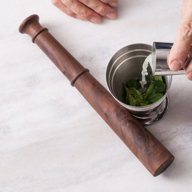 11.5" Black Walnut Wood Cocktail Muddler