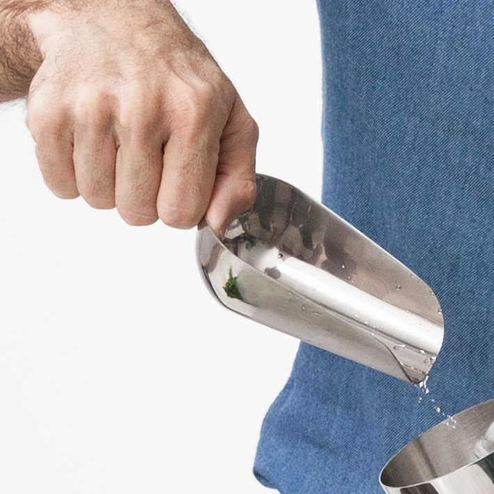Crafthouse 8" Stainless Steel Ice Scoop with Drain Holes