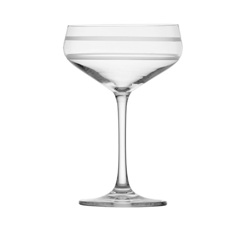 Crystal Clear 8.8 oz Coupe Cocktail Glass Set of 4