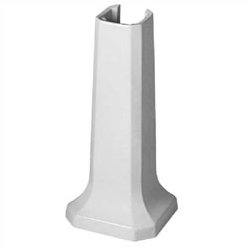 White Ceramic Rust Resistant Bathroom Sink Pedestal