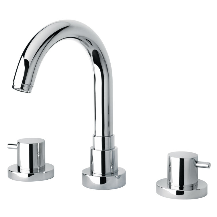 Modern Chrome Brass Deck Mounted Widespread Faucet
