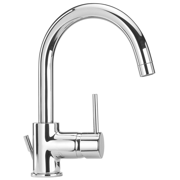 Elba Chrome Single-Handle Vessel Sink Faucet with Drain Assembly