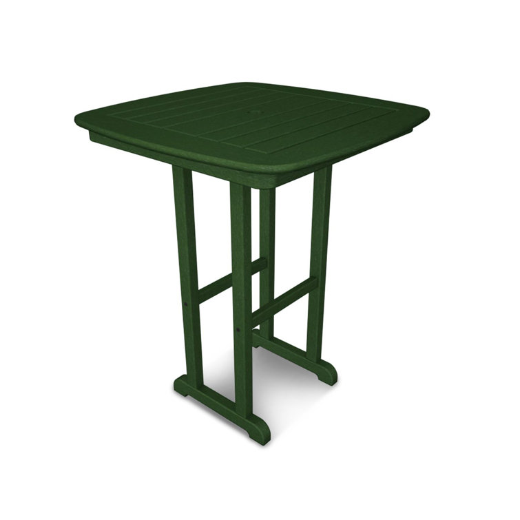 Green Recycled Plastic Nautical 31" Counter Table