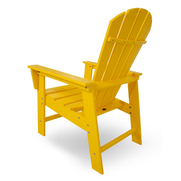 Lemon Yellow Recycled Plastic Outdoor Dining Chair