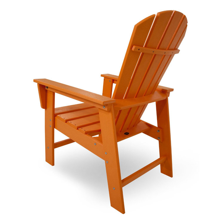Tangerine Polywood Adirondack Dining Chair