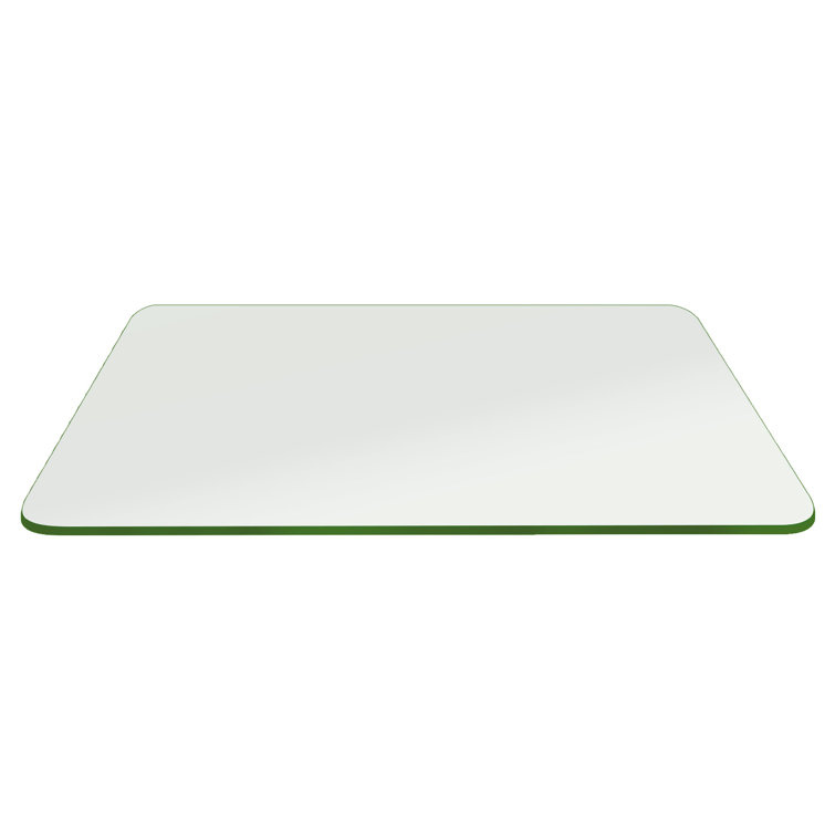 Elegant 18" x 24" Clear Tempered Glass Rectangle Table Top