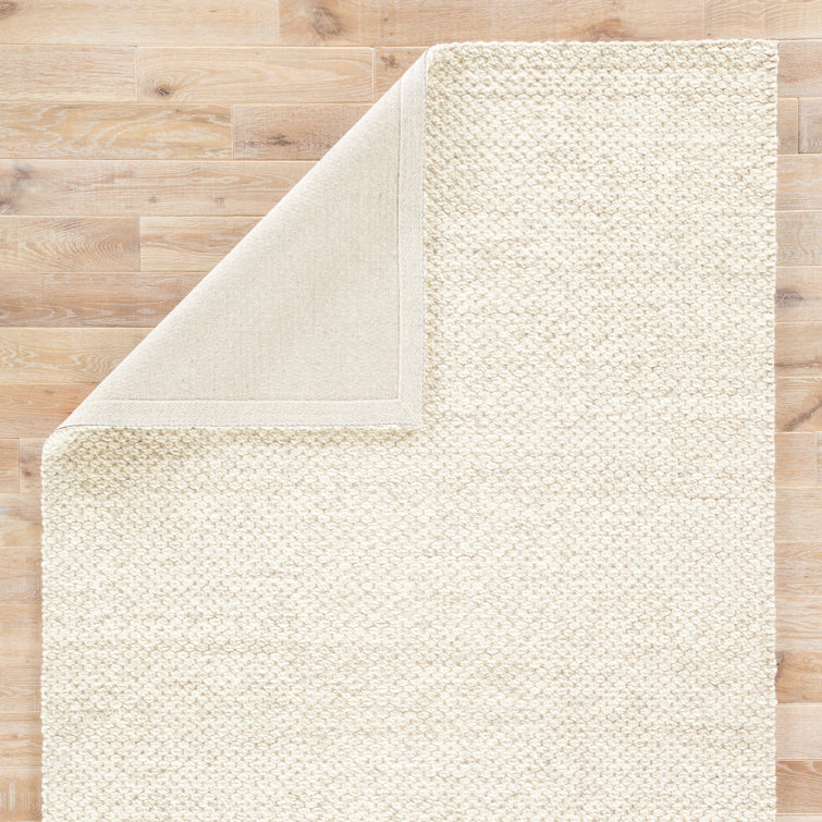 Ivory Coastline Bliss Hand-tufted Wool Rectangular Rug