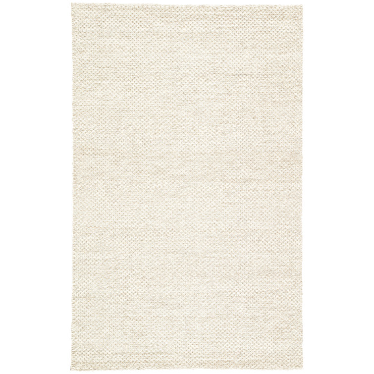 Ivory Coastline Bliss Hand-tufted Wool Rectangular Rug