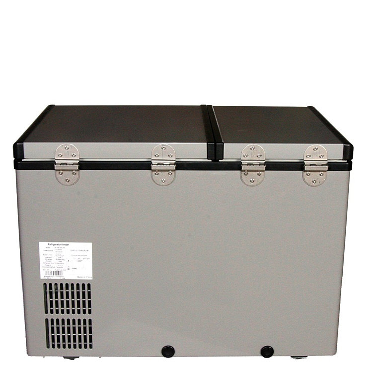 62 Quart Dual Zone Portable Refrigerator and Freezer with Stainless Steel Handles