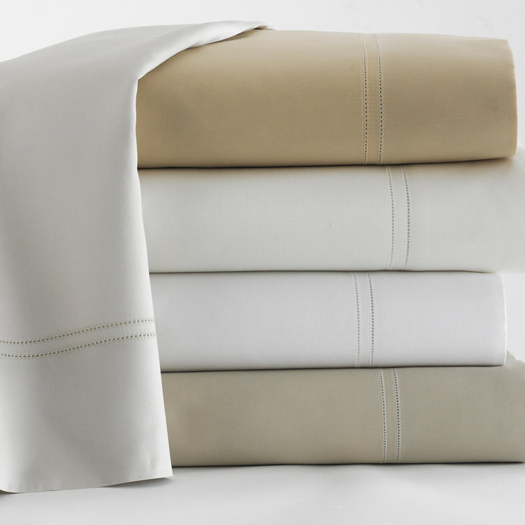 Ivory King/California King Cotton Sateen Duvet Cover