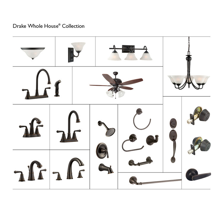 Eden 8" Oil Rubbed Bronze Widespread Bathroom Faucet